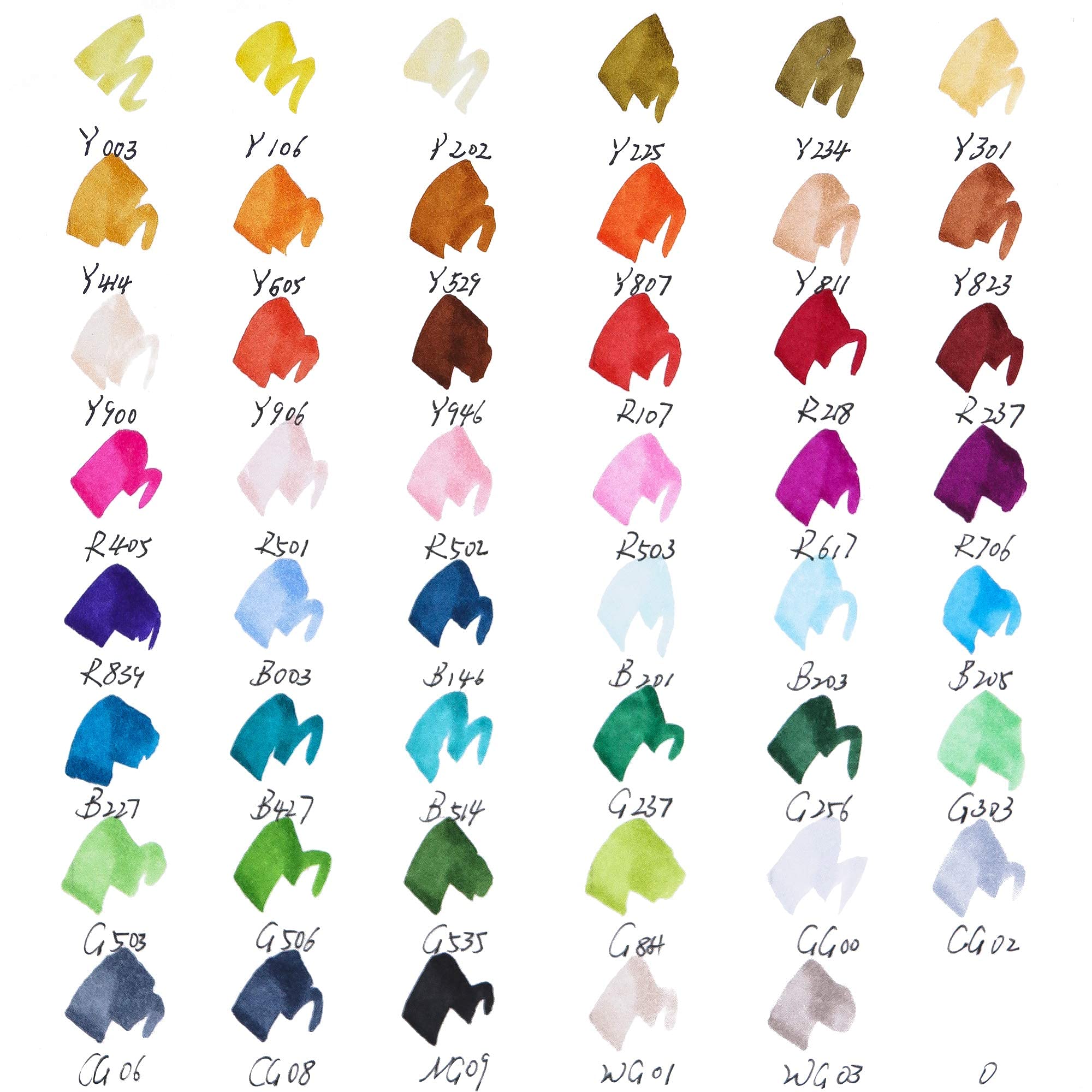 ARTIFY 48 Colors Alcohol Brush Markers, Brush & Chisel Dual Tips